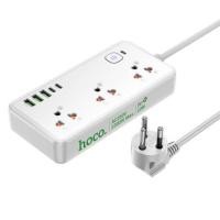ราคา รางปลั๊กไฟ 8IN1 HOCO DC100 3 ช่อง 2 USB 3 TYPE-C 1 สวิตช์ 2300W สายยาว 2M สีขาว (888206800120)