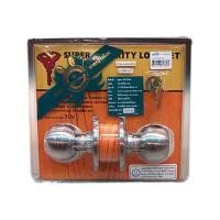ราคา ลูกบิดประตูห้องน้ำ หัวกลม MUL-T-LOCK DTSS-830 BK สีสเตนเลส (157444)