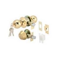 ราคา ลูกบิดประตู หัวกลม (พร้อม DEADBOLT) HAFELE 489.93.809 สีทอง (286555)