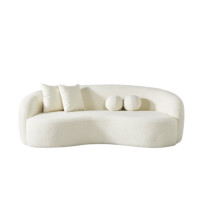 ราคา โซฟา 2 ที่นั่ง WISDOM DESIGN FURNITURE รุ่น SOE 220 ซม. ผ้าขนแกะ สีขาว (888216600665)