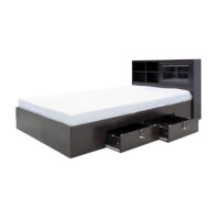 ราคา เตียง + ที่นอนสปริง 3.5 ฟุต WISDOM DESIGN FURNITURE รุ่น DESIGN-D สีโอ๊ค (888216600692)