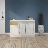 ราคา ตู้เตี้ย WISDOM DESIGN FURNITURE รุ่น GCS-121 120 ซม. สีขาว/ซอฟต์มาร์เบิ้ล (888216600732)