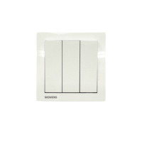 ราคา ชุดสวิตซ์ 1 ทาง 3 ช่อง SIEMENS ซีรีส์ RELFA PLUS ขนาด 86 มม. สีขาว (888233000038)