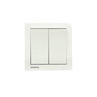 ราคา ชุดสวิตซ์ 2 ทาง 2 ช่อง SIEMENS ซีรีส์ RELFA PLUS ขนาด 86 มม. สีขาว (888233000041)
