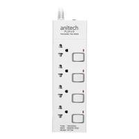 ราคา รางปลั๊กไฟ 4 ช่อง 4 สวิตช์ ANITECH H7134 16 แอมป์ 3 ม. (1312334)