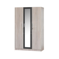 ราคา ตู้เสื้อผ้า 3 บานเปิด WISDOM DESIGN FURNITURE รุ่น WS1210 120 ซม. สีโซลิค/กราไฟท์ (888216600681)