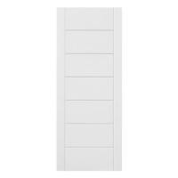 ราคา ประตูไฟเบอร์กลาส ไม่เจาะลูกบิด ECO-DOOR 9P 80x200 ซม. สีขาว (1310765)