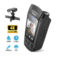 ราคา กล้องติดจักรยาน HOCO DV104 4K 60FPS พร้อมไฟหน้าในตัว 1000LM หน้าจอ IPS HD กันสั่น กันน้ำ IPX5 รองรับ WIFI และ APP (888206800179)