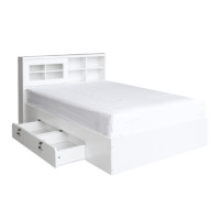 ราคา เตียง + ที่นอนสปริง 3.5 ฟุต WISDOM DESIGN FURNITURE รุ่น DESIGN-D สีขาว (888216600691)