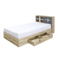 ราคา เตียง + ที่นอนสปริง 3.5 ฟุต WISDOM DESIGN FURNITURE รุ่น DESIGN-D สีโซลิค (888216600694)