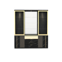 ราคา ตู้โชว์กระจก WISDOM DESIGN FURNITURE รุ่น GW-201 200 ซม. สีแอชเกรย์/ดาร์คมาร์เบิ้ล (888216600757)