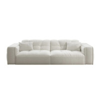 ราคา โซฟา 2 ที่นั่ง WISDOM DESIGN FURNITURE รุ่น KATE 200 ซม. ผ้าขนแกะ สีขาว (888216600666)
