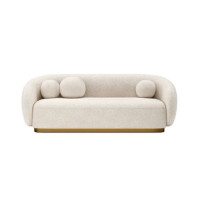 ราคา โซฟา 3 ที่นั่ง WISDOM DESIGN FURNITURE รุ่น INK 250 ซม. ผ้าขนแกะ สีขาว (888216600667)