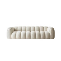 ราคา โซฟา 3 ที่นั่ง WISDOM DESIGN FURNITURE รุ่น LISA 220 ซม. ผ้าขนแกะ สีขาว (888216600668)