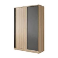 ราคา ตู้เสื้อผ้าบานเลื่อน FURDINI KEPT 160 ซม. สี NT OAK/เทา (1311587)