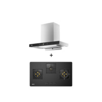 ราคา ชุดเซต เตาฝังแก๊ส 3 หัว + เครื่องดูดควันติดผนัง EVE HB78-2BBTA/BG ขนาด 78 ซม. สีดำ + HC-OLYMPUS-90 ขนาด 90 ซม. สแตนเลส (888132600117)