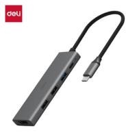 ราคา สาย HDMI DELI ET866-GR-01 TYPE-C HDMI 20ซม สีเทา (888134600729)
