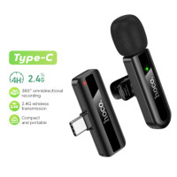 ราคา ไมโครโฟนไร้สาย HOCO L20 TYPE-C รับเสียง HD 360° ระบบลดเสียงรบกวน สำหรับ ANDROID & IPHONE 15-17 (888206800203)
