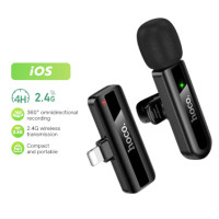 ราคา ไมโครโฟนไร้สาย HOCO L20 IOS LIGHTNING รับเสียง HD 360° ระบบลดเสียงรบกวน สำหรับ IPHONE 6-14 (888206800204)