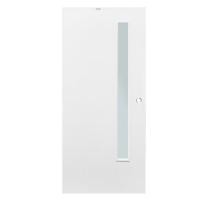 ราคา ประตูภายนอก UPVC กระจกฝ้า PARAZZO PUG01 80X200 ซม. สีขาว เจาะลูกบิด (1110113)