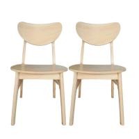 ราคา เก้าอี้ทานข้าวไม้ยางพารา EVERGREEN FURNITURE CB เบาะไม้ 43X53X85 ซม.สีไม้ธรรมชาติ 2ตัว/กล่อง (888168100050)