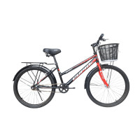 ราคา จักรยานแม่บ้าน CUPID SPORT วงล้อ 24 นิ้ว สีดำแดง (888190900104)