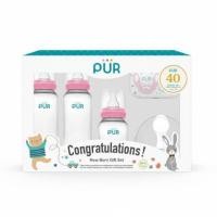 ราคา เซ็ตขวดนมสำหรับเด็กแรกเกิด PUR สีชมพู (888231500008)