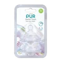ราคา จุกนม PUR รุ่ม GENTLE TOUCH คอกว้าง ขนาด M (3-6 เดือน แพ็ค 2 ชิ้น) (888231500021)