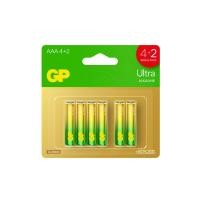 ราคา ถ่านอัลคาไลน์ GP BATTERY ULTRA ALKALINE AAA 4+2 1 กล่อง (10 แพ็ค) (888232400024)