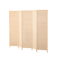 ราคา ฉากกั้นห้อง 4 บานพับ MOKKOI HOME รุ่น PT1520 ขนาด 180X250 ซม. สีไม้ธรรมชาติ (888236000041)