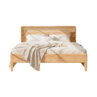 ราคา เตียงไม้ยางพารา 5 ฟุต MOKKOI HOME รุ่น SALMON-05 สีไม้ธรรมชาติ (888236000043)