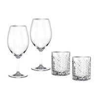 ราคา ชุดแก้วไวน์ 625 มล. และแก้ววิสกี้ 350 มล. OCEAN GLASS RETIREMENT BD PLATINUM RIMIMG (แพ็ก 4 ชิ้น) (1300586)