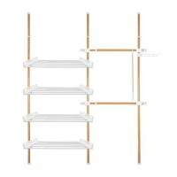 ราคา ราวแขวนผ้า 2 ราวแขวน 4 ชั้นวาง TUGU R11M ลายไม้ (1228889)