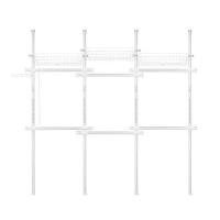 ราคา ราวแขวนผ้า 6 ราวแขวน 3 ตะกร้า TUGU R24PW สีขาว (1229082)