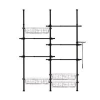 ราคา ราวแขวนผ้า 5 ราวแขวน 4 ตะกร้า TUGU R59B สีดำ (1268971)