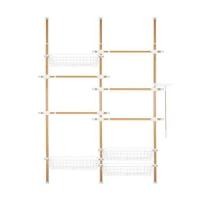 ราคา ราวแขวนผ้า 5 ราวแขวน 4 ตะกร้า TUGU R59M ลายไม้ (1268967)