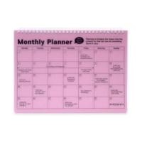 ราคา สมุดแพลนเนอร์ PP month planner สีชมพู (888154100002)