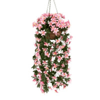 ราคา ไม้เลื้อยซายูริปลอม PIMARN รุ่น PID265 ยาว 70 ซม.สีชมพู,แบบแขวนกระถางใยมะพร้าว (888237700007)