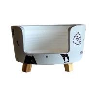ราคา ที่นอนสัตว์เลี้ยง BIGBOXDESIGN รุ่น โซฟาดินเซรามิค ขนาด 17 นิ้ว สีเทา-ลายแมว (888228800027)
