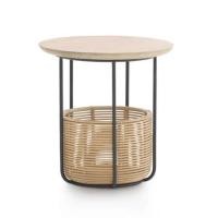 ราคา โต๊ะข้างทรงสูง BUNISE รุ่น AMALFI ขนาด 45×45×50 ซม. สีน้ำตาล (888211800053)