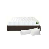 ราคา ที่นอนสปริง 5 ฟุต KAWA รุ่น OITA SHI+JUNKO พร้อมฐานเตียง JUNKO สีน้ำตาล (1291595)