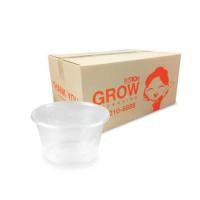 ราคา กล่องพลาสติกใส่อาหาร ทรงกลม GROW PACK 800 มล. ขนาด 11.8X11X7 CM. สีใส (300ชุด/ลัง) (888204400012)