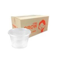 ราคา กล่องพลาสติกใส่อาหาร ทรงกลม GROW PACK 1000 มล. ขนาด 11.8X10.1X9 CM. สีใส (300ชุด/ลัง) (888204400013)