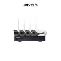 ราคา กล้องวงจรปิดไร้สาย PIXELS CCTV ชุดกล้องฟิกมุม 4 CH ความคมชัด 3MP (888235700008)