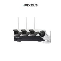 ราคา กล้องวงจรปิดไร้สาย PIXELS CCTV HYBRID 4CH กล้องฟิก 3 CH + กล้องหมุน 180° 1 CH 3 MP (888235700011)