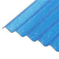 ราคา แผ่นโพลีคาร์บอเนต ลอนเล็ก SUNSHIELD 13 มม. 1.03X2.4 ม. สีนํ้าเงิน (1046153)