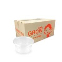 ราคา กล่องพลาสติกใส่อาหาร ทรงกลม GROW PACK 450 มล. ขนาด 14X7X6 CM. สีใส (300ชุด/ลัง) (888204400010)