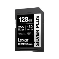 ราคา การ์ดหน่วยความจำ เอสดีการ์ด LEXAR SILVER PLUS 128GB UHS-I U3 V30 SD CARD SPEED BUMP FULL-HD 3D 4K RW255/180MB/S (LSDSIPL128G-BNNNG) (888222300005)