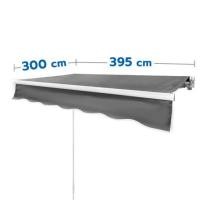 ราคา กันสาดผ้าพับได้ SUNSHIELD 395X300 ซม. สีเทาเข้ม (1253506)