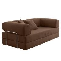 ราคา โซฟาเบด RENITA HOME รุ่น LEKO 200X100CM. ผ้าลูกฟูกลอนใหญ่ สีน้ำตาล (608-15) (888116600072)
